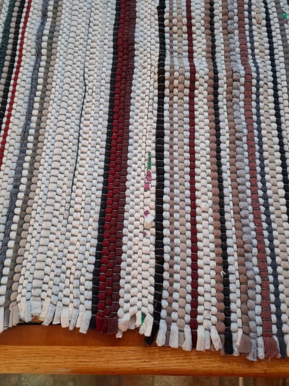 2 Vintage Woven Scatter Throw Rugs Grandma's House Farmhouse